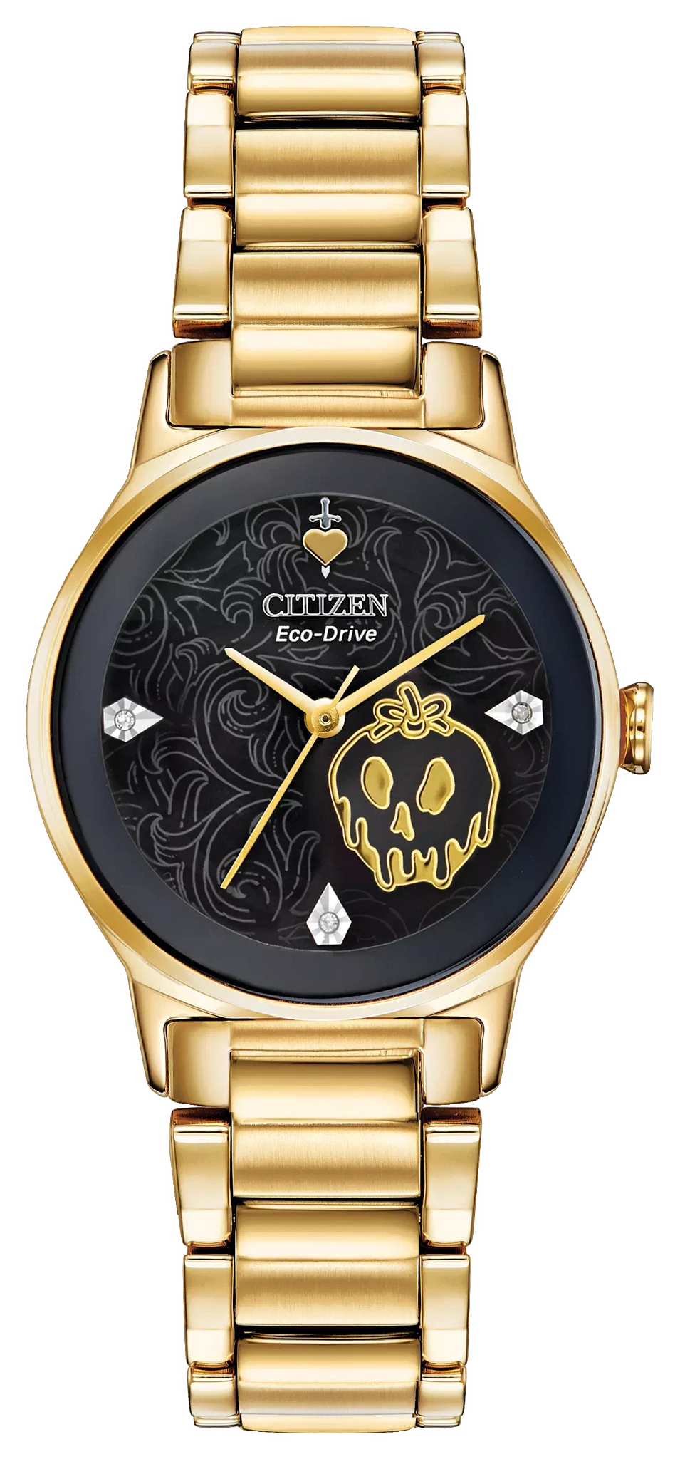 Evil Queen Black Dial Stainless Steel Bracelet EM0739-52W | CITIZEN